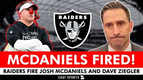 Shocker: Raiders fire coach McDaniels and GM Ziegler